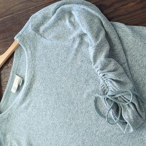 ANTHRO I Light Blue Loose Fit Tenley Pull Over Top Shirt by Saturday Sunday, S